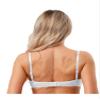 Aislor Women's Sexy Eyelash Lace Trim 1/4 Cup Push Up Bra See Through Balconette Underwire Unlined White 4XL view 2