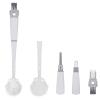 2 Set 5-in-1 Washing Up Brush, Kitchen Scrub Brush,Small Cleaning Brushes for Cleaning Bottle Cup Sink Kitchen,Angle Stiff Bristle Cleaning Brushes (White) view 1