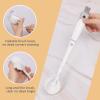 2 Set 5-in-1 Washing Up Brush, Kitchen Scrub Brush,Small Cleaning Brushes for Cleaning Bottle Cup Sink Kitchen,Angle Stiff Bristle Cleaning Brushes (White) view 3