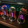 Ruiseawing Nixie Vacuum Tube Clock, Walnut Digital Clock, 12+1 Theme Watch Faces, 5 Functions, RGB Ambient Lighting, Smart Touch, 4 Controls, for Gaming Room & Office Decor view 4