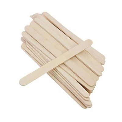 TEHAUX 400 Pcs Natural Wood Craft Sticks Non-Waxed Ice Cream Sticks for DIY Crafts Classroom Party Projects