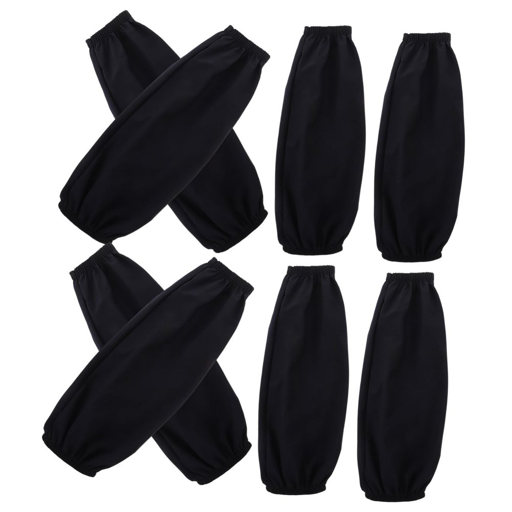 Amosfun 4pairs Oil Protective Sleeves Reusable Household Hotel Arm Sleeves for Kitchen Cooking Use