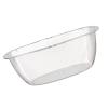 Sxhlseller Transparent Plastic Wash Basin Multifunctional for Face & Laundry, Ergonomic Handles for Home & Dormitory (S) view 3