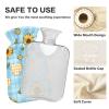 Summer Sunflower Fresh Green Aesthetic hot-Water Bottle with Soft Cover, 2L hotwater Bag for Tummy Warmer, Tummy Warmer, Bolsa Caliente para Dolores musculares view 4