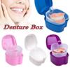 ACESOME 3Pcs Portable Retainer Case, Denture Box, 9.5X 9.5 x 6cm, False Teeth Container with Flushable Basket, PP Denture Bath Box, Retainer Box Storage for Home & Travel (Dark Blue) view 4