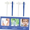 CONGARTENO 8pcs Soft Denture Toothbrush Portable Denture Cleaner Brush Dental Brush for False Teeth for Adults view 3