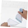 LOLIPPYY 4pcs Mini Handheld Broom and Dustpan Set with Ergonomic Design for Dormitory Keyboard and Car Cleaning Portable Small Dustpan Brush Tool for Tight Corners and Debris Removal view 4