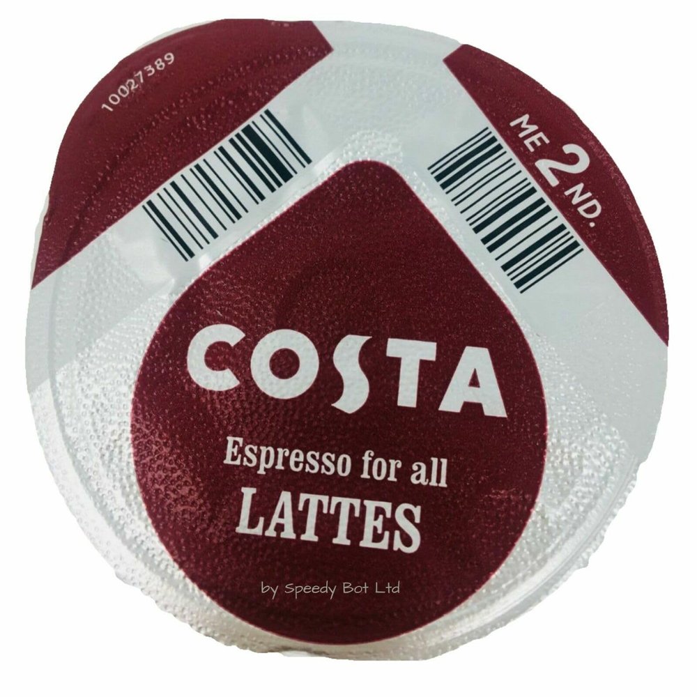 40 x Compatible with Tassimo Machines Costa Latte Espresso Coffee Pods, Sold Loose (NO MILK PODS)
