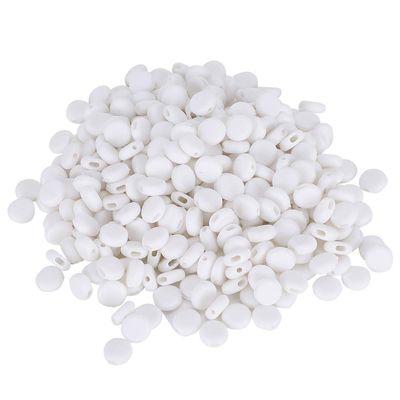 ANKROYU Adjustment Buckle Silicone AntiSlip Face Cover Ear Band Extension Rope Connectors 400Pcs Multifunctional Drawstring Elastic Band Sewing Accessories for Face Masks Adjustabl (White)