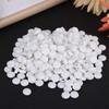 ANKROYU Adjustment Buckle Silicone AntiSlip Face Cover Ear Band Extension Rope Connectors 400Pcs Multifunctional Drawstring Elastic Band Sewing Accessories for Face Masks Adjustabl (White) view 2