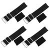 BESTYASH Adjustable Elastic Hat Strap Extenders 4pcs Polyester and Metal Material with Silver Buckle Portable for Golf Visors and Ponytail Sun Hats for Fishing and Camping Outdoor