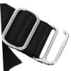 LOLIPPYY 4pcs Elastic Extender Hook Fastener Strap Replacement for Hats Black with Silver Buckle Adjustable Large Brim Visor Strap for Outdoor Activities Fishing Ponytail Sun Hats view 3