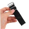 LOLIPPYY 4pcs Elastic Extender Hook Fastener Strap Replacement for Hats Black with Silver Buckle Adjustable Large Brim Visor Strap for Outdoor Activities Fishing Ponytail Sun Hats view 4