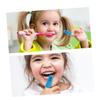 Homoyoyo 12pcs Finger Toothbrush Finger Brush for Boy Girl Boy Girl Care Teeth Brush Soft Silicone Material for First Tooth Cleaning at Home Random Color view 2