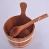 Cedar Wood Sauna Bucket Set - Essential Accessories with Insert and Ladle for Authentic Sauna Experience view 3
