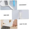 DECOMELODY Mini Desktop Dustpan and Broom for Household and Pet Cleaning Portable Compact Design for Keyboard Car Interior Bed Brush with Convenient Handle White Kit view 3