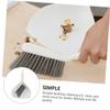 DECOMELODY Mini Desktop Dustpan and Broom for Household and Pet Cleaning Portable Compact Design for Keyboard Car Interior Bed Brush with Convenient Handle White Kit view 4