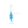 NOLITOY 8pcs Cartoon Boy Girl Tooth Cleaning Tool Supple Bristle Toothbrush for Boys and Girls Cleaning Accessories Cute Crocodile Design for Home Use Age Years Old Random Color view 3