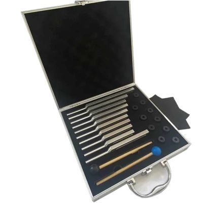 Tuning Forks Set Percussion Instruments 174/285/396/417/528/639/741/852/963/432 Fork Sets for Healing Chakra,Sound Therapy(Silver Suit)