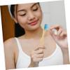 TOGEVAL 10pcs Boy Girl's Toothbrush Bamboo Soft Bristles for Boys and Girls Camping Travel Portable Use view 3
