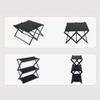 Lightweight 3 Tier Folding Storage Rack with Carbon Steel Construction, Portable with Multi Layer Storage Capability, Suitable for Various Indoor and Outdoor Uses view 4