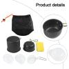 Portable Cookware Set for Campers Lightweight NonStick Pots and Pans for Easy Carry (Green handle) view 4