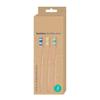 Bamboo Toothbrushes 3 Pack Eco-Friendly Toothbrushes with Soft Bristles and Biodegradable Handles for a Sustainable, Natural Smile view 1
