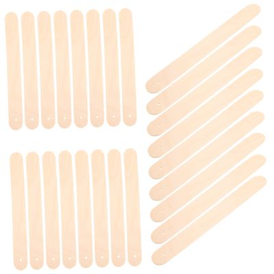 LIGIGWASH 50pcs Wooden Craft Sticks for DIY Projects Wide Ice Sticks Made of Wood for Crafts and Small Lollipop Making