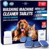 Washing Machine Cleaner Tablets for Pet Owners - Front & Top Load Washer Deep Cleaning - Septic Tank Safe - HE Support - Remove Stubborn Pet Hair - Eliminates Pet Smells - Prevents Pet Dander Build-up view 1