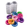 Contact Lens Cases,Contact Lenses Case Box Colorful Clear Contact Lens Case Box Holder Container Soak Storage Kit for Travel Random Color(30PCS)