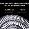 Bccnerty Shaver, Portable 360 Rotary Dual Ring Electric Shaver, 2026 New Upgrade Waterproof Double Head Razor, Wet & Dry Use, One-Button Electric Shaver for Home Travel Business (Black) view 4