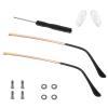 1 Pair Glasses Repair Kit with Screws Arm Replacement Sunglass Parts Arms Screw Glass Screwdriver Eyeglass Legs Temples Anti-Slip Protection Protects Glasses(Golden) view 1