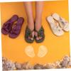 VALICLUD 4pcs Herringbone Sole Pad Gel Forefoot Cushion for Thong Sandals Slip High Heel Sandal Insoles Soft Cushion Insert for Women and Foot Protection view 4