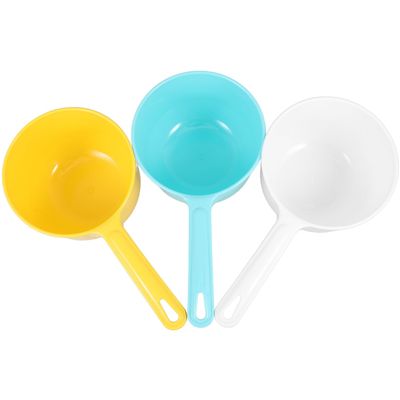 Alipis 3pcs Bath Ladles for Home and Kitchen Use, Sturdy Abs Material, Convenient and Versatile Water Spoons for Bathing, Washing Fruits, and Household Tasks