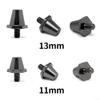 12pcs Football Boot Studs Replacement Set with 11mm and 13mm Threaded Screws M5 5mm Diameter Aluminum Alloy for Soccer Cleats and Football Shoes (11MM) view 2