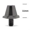 12pcs Football Boot Studs Replacement Set with 11mm and 13mm Threaded Screws M5 5mm Diameter Aluminum Alloy for Soccer Cleats and Football Shoes (11MM) view 3