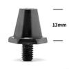 12pcs Football Boot Studs Replacement Set with 11mm and 13mm Threaded Screws M5 5mm Diameter Aluminum Alloy for Soccer Cleats and Football Shoes (11MM) view 4