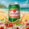 6x Brazilian Fizzy Drink Guaran Can 330ml The Taste of Brazil in Every Sip | Brazilian Guaran Fizzy Drink | Vibrant energy and tropical flavour of Brazil view 2