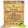 Pure Amla Extract 10:1 Capsules | Clean Supplements UK | Indian Gooseberry | Digestion Grey Hair Colour Vitamin C Beauty Care | Crown Supplements (270 Capsules) view 1