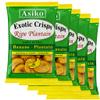 Africa Select Asiko Exotic 12 Ripe Plantain Crisps NATURALLY SWEET UNSALTED 75g | Vegan | Gluten-Free | Authentic African Snack