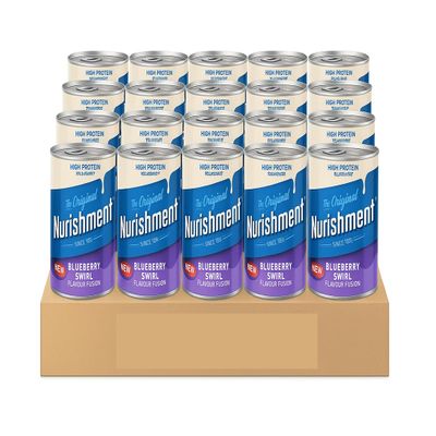 Nurishment Fusion Blueberry Swirl 400g | High Protein Enriched Milk Drink | Ready-to-Drink | Delicious and Nourishing (24x Nurishment)