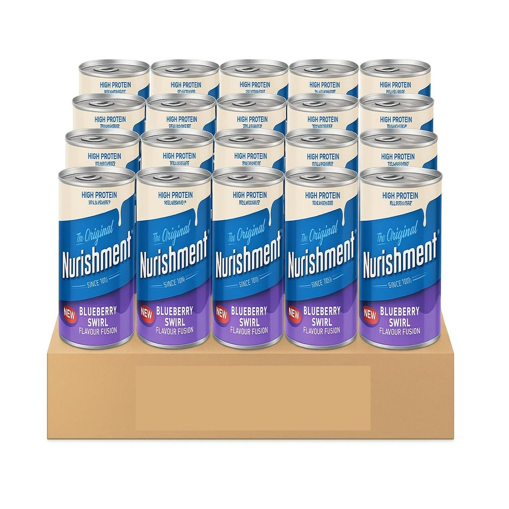 Nurishment Fusion Blueberry Swirl 400g | High Protein Enriched Milk Drink | Ready-to-Drink | Delicious and Nourishing (24x Nurishment)