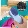 TOYZFRIENDY 2Pcs Double-sided Laundry Brush with Soft Bristles for Clothes and Shoes Cleaning Scrubbing Brush for Home Use Gentle Fabrics Easy Dirt Removal in Iceberg Blue view 4