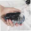 BAZEITFLOW 2pcs Laundry Brush Plastic Soft Bristle Scrub Brush for Clothes Shoes Household Cleaning Ergonomic Design Grip for Easy Shoe Scrubbing view 3