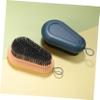BAZEITFLOW 2pcs Laundry Brush Plastic Soft Bristle Scrub Brush for Clothes Shoes Household Cleaning Ergonomic Design Grip for Easy Shoe Scrubbing view 4