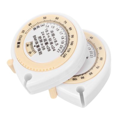 FONDOTIN 2pcs Automatic Retractable Dual-sided Soft Tape Measure for Body Measurements Accurate Waist and Health Monitoring Measuring Tape Portable Bmi Calculation Tool