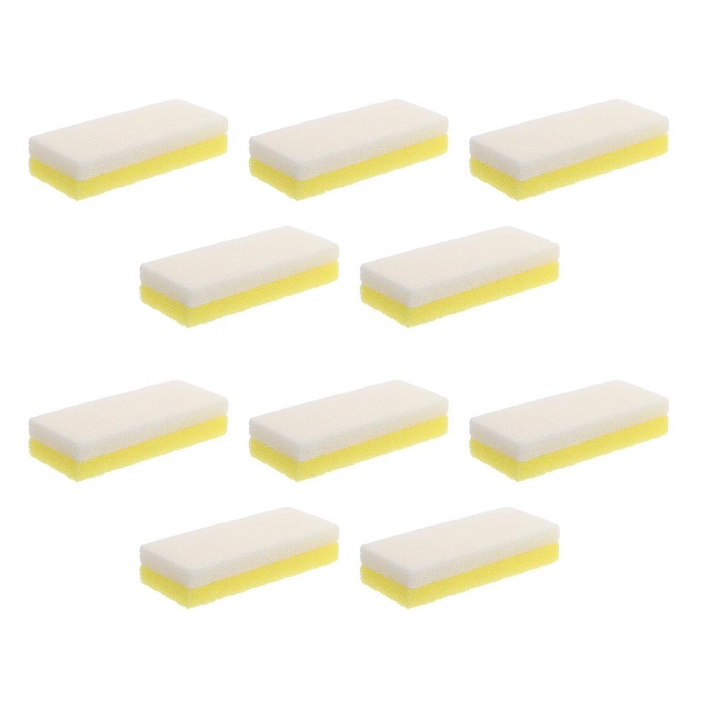 HONITANO 10pcs Double Sided Foot Scrubber Pumice Stone for Callus Removal Cracked Heels and Dead Skin Exfoliation Lightweight PU and Natural Pumice Blend Pedicure Tools for Home and Travel