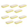 HONITANO 10pcs Double Sided Foot Scrubber Pumice Stone for Callus Removal Cracked Heels and Dead Skin Exfoliation Lightweight PU and Natural Pumice Blend Pedicure Tools for Home and Travel view 1