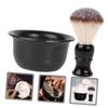 ABOOFAN Men Shaving Beard Care Kit Shaving Brush and Bowl Portable Cleaning Brush Kit for Daily Use view 2