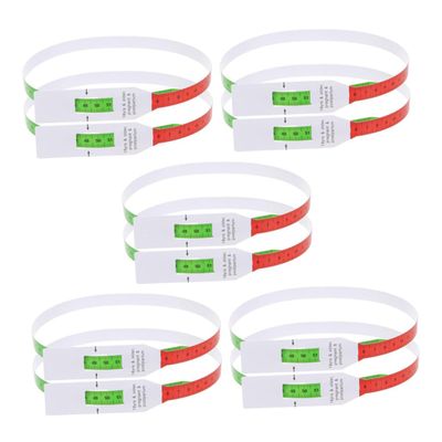 WRITWAA 10pcs Newborn Arm Circumference Measure Tape Soft Head Measuring Ruler for Assessment Accurate Arm Circumference Measuring Tape